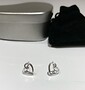 Sterling silver heart earings in tin